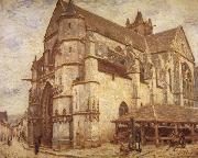 Alfred Sisley The Church at Moret-Icy Weather oil painting